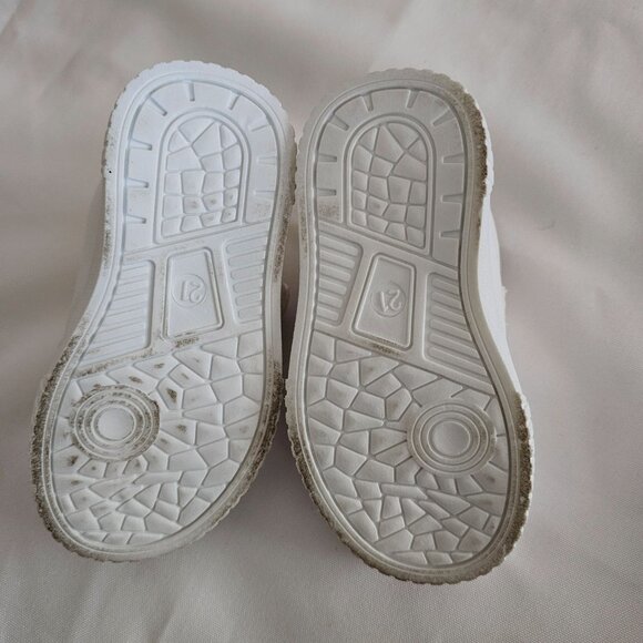 Fashion Unisex Kids White Gray Yellow Mickey Mouse Applique Sneakers Size 21 - Picture 10 of 11